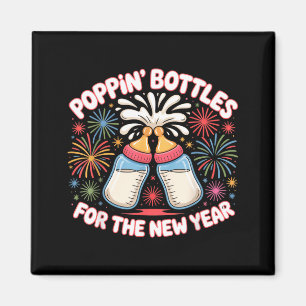 Pn Bottles For The New Year Funny Baby Milk Toast  Magnet