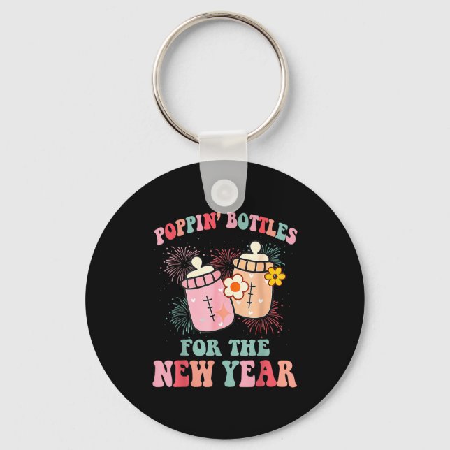 Pn’ Bottles For The New Year Nicu Nurse  Keychain (Front)