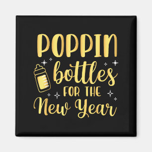 Pn Bottles For The New Year Pregnancy Announcement Magnet