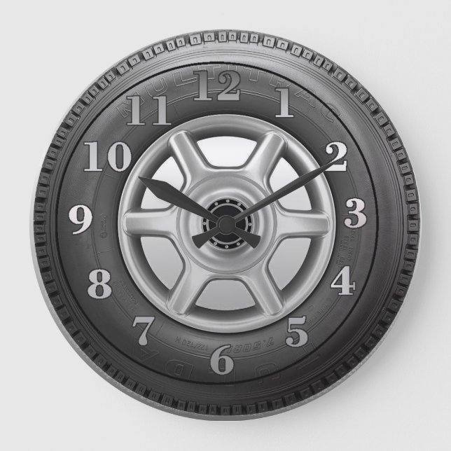 Pneu de camion Hommes de nouveauté Horloge murale (Recto)