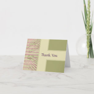 Pnk-Cel-Bg Thank You Note Card
