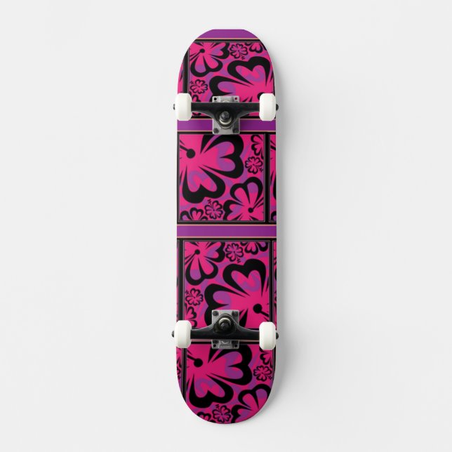 Pnk Squares Skateboard (Front)