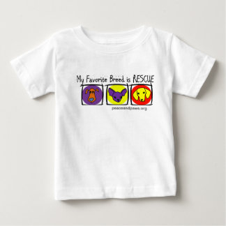 PNP Kids My Favourite Breed is Rescue Baby T-Shirt