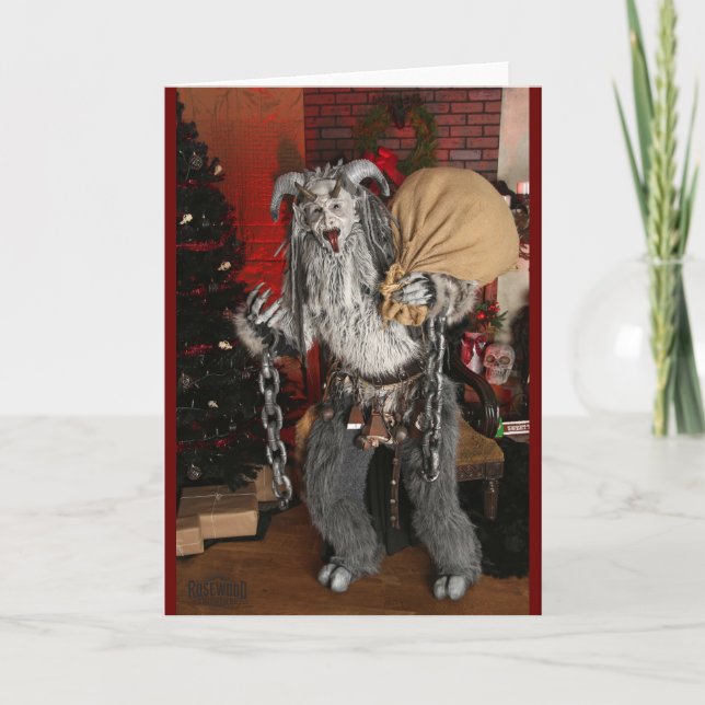 PNW Krampus Folded Holiday Card (Front)