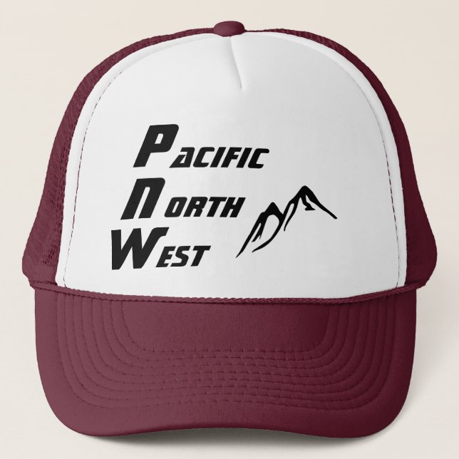 PNW Trucker Hat Vertical Lettering (Front)