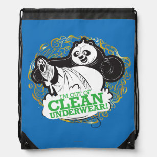 Po Ping - I'm Clean out of Underwear Drawstring Bag