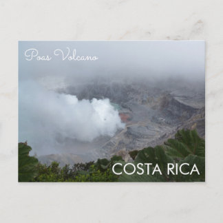 Poas Volcano, Costa Rica Postcard