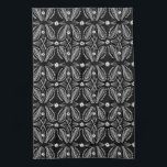 Poblanos Abstract Leaves Pattern Black Kitchen Towel<br><div class="desc">Decorate your kitchen with this cool towel. Makes a great housewarming or wedding gift! Check my shop for more matching items and other colours too. 
You can customize it and add text too.
Check my shop for lots more colours and patterns!</div>