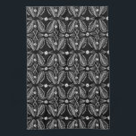 Poblanos Abstract Leaves Pattern Black Kitchen Towel<br><div class="desc">Decorate your kitchen with this cool towel. Makes a great housewarming or wedding gift! Check my shop for more matching items and other colours too. 
You can customize it and add text too.
Check my shop for lots more colours and patterns!</div>