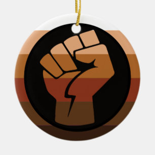 POC Pride Flag Ceramic Ornament