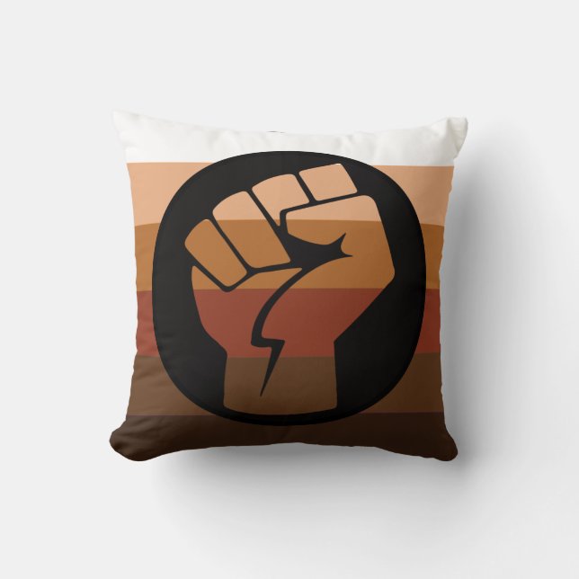 POC Pride Flag Throw Pillow (Front)