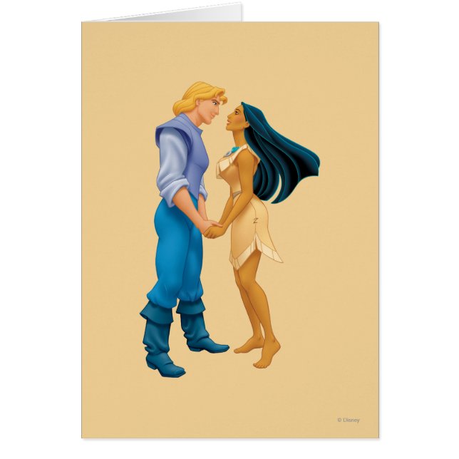 Pocahontas and John Smith Holding Hands (Front)