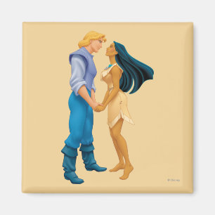 Pocahontas and John Smith Holding Hands Magnet