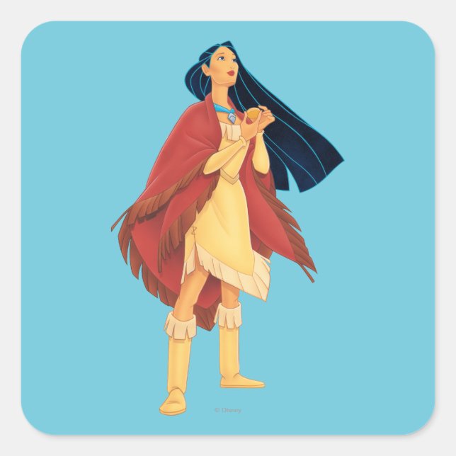 Pocahontas Cape Square Sticker (Front)