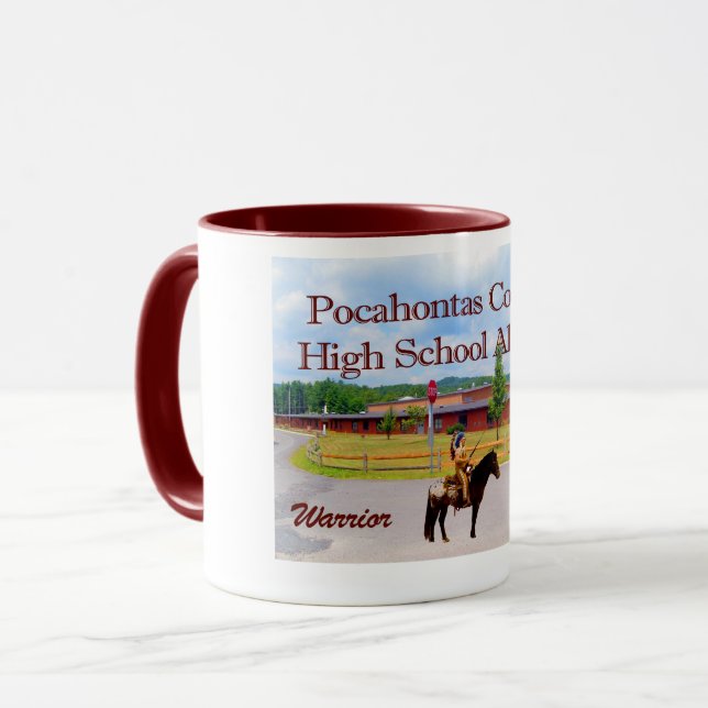 Pocahontas Comté Lycée Alumni café Mug (Devant gauche)