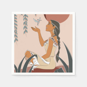 Pocahontas & Flit Captured Moment Napkin