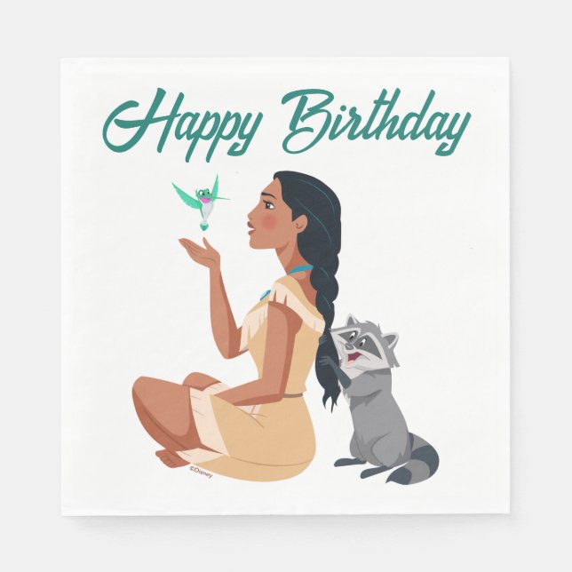 Pocahontas & Pals Forest Friendship Napkin (Front)