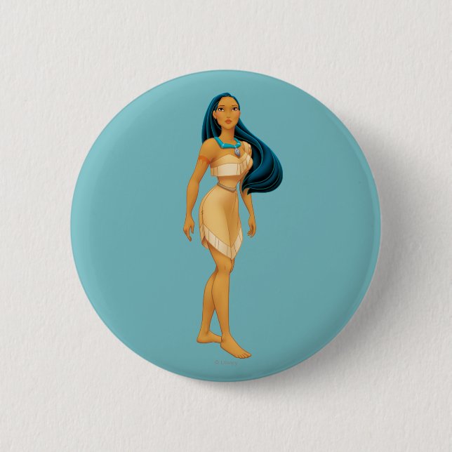 Pocahontas Pose 2 Inch Round Button (Front)