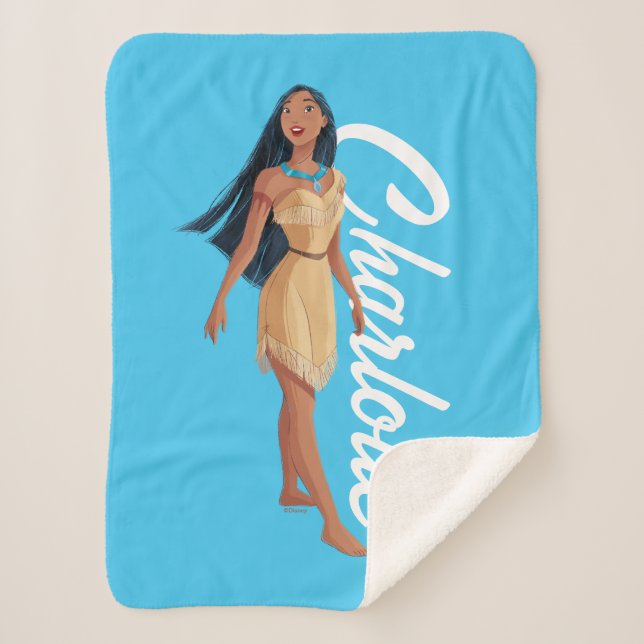 Pocahontas Spirit of the Wind Sherpa Blanket (Front)