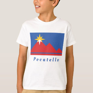Pocatello Idaho City Flag Boy's T-Shirt