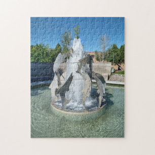 Pocatello Simplot Square Fountain  Jigsaw Puzzle
