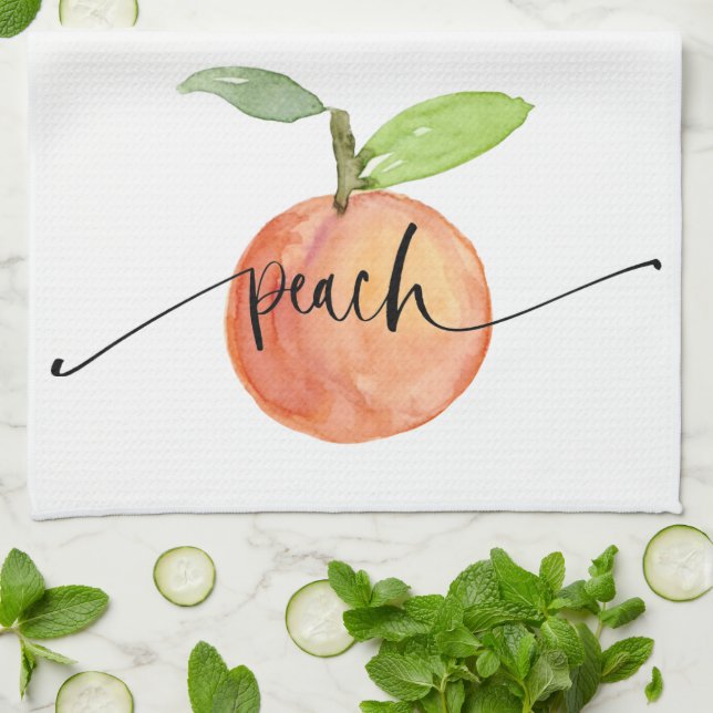 Poche Aquarelle Serviette de cuisine (Plié)