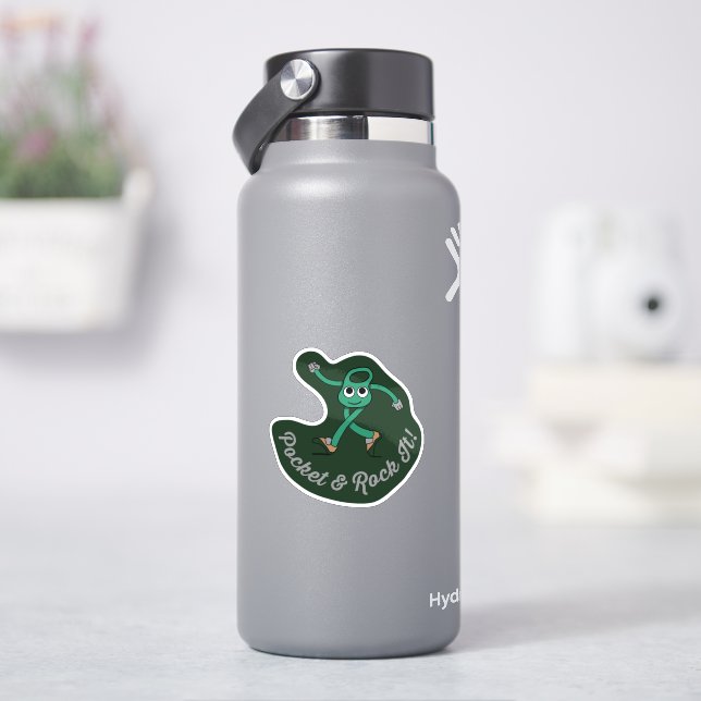 poche et le rocher rétro escalade autocollant (HydroFlask)