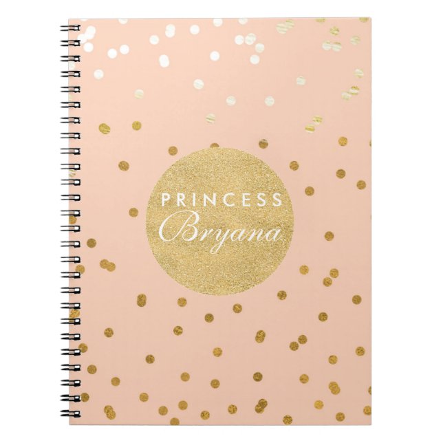 Poche & Or Points Confetti brillants Carnet modern (Devant)