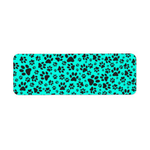 Poches de chien noir et blanc Pointe Polka sur cya