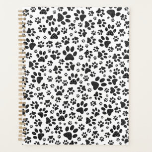 Poches de chien noir et blanc Poka Dot