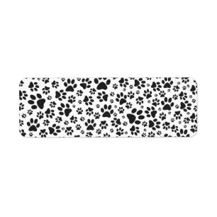 Poches de chien noir et blanc Poka Dot