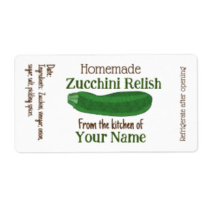 Poches ou pochettes de courgettes personnalisées m