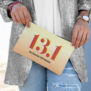 Pochette À Accessoires 13.1 Moitié du marathon qui tourne du texte rouge 