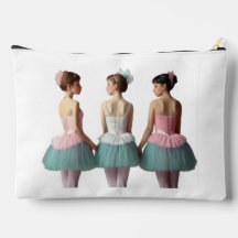  3 preciosas bailarinas con colores suaves