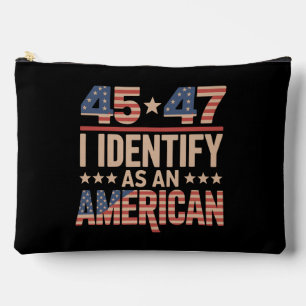 Pochette À Accessoires 45 47 Je M'Identifie Comme Un Président Trump Amér