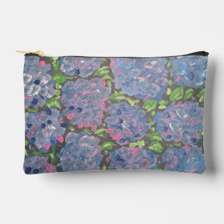 Pochette À Accessoires Abondance bleue Accessoires floraux Pouch