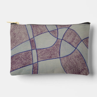 Pochette À Accessoires Abstract Purple Print Cut Sew Bag