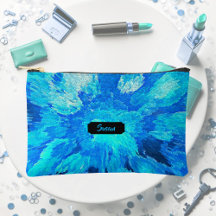 Abstrait, moderne, mosaïque turquoise, coutume