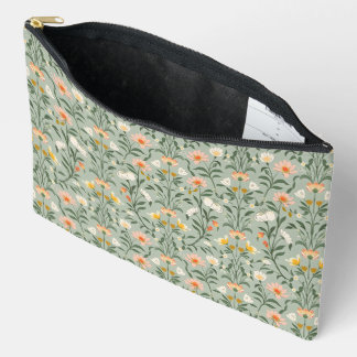 Pochette À Accessoires Accessory Bag - Cute Floral Botanical Pattern.