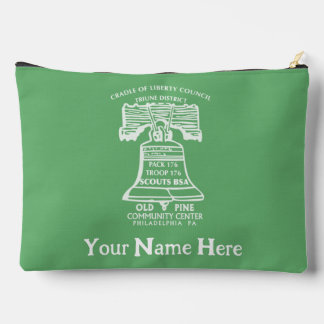 Pochette À Accessoires Accessory Pouch Large - Olive Green (Personalized)