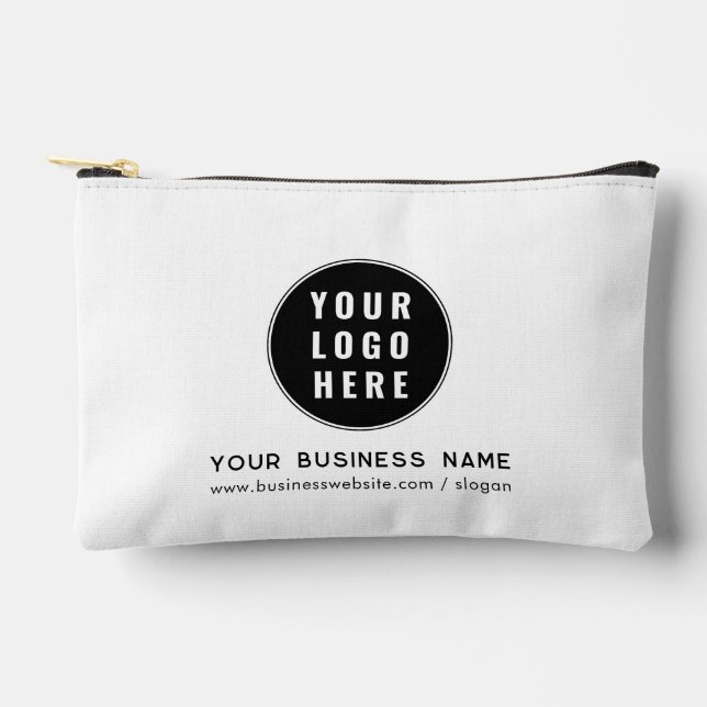 Pochette À Accessoires Ajouter un logo d'entreprise et un site Web d'entr (Recto)