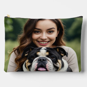 Pochette À Accessoires Ajouter une photo de bouledogue Personnaliser