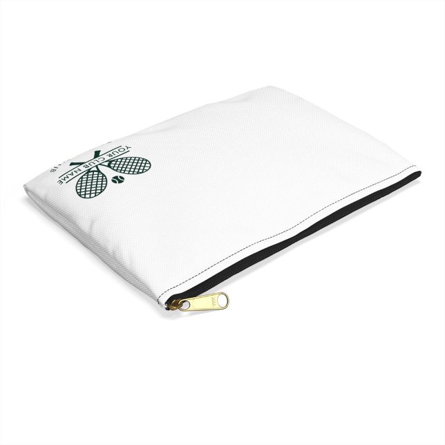 Pochette À Accessoires Ajouter Votre Nom Club Tennis Icons Vert (Lawn Tennis Club Members Swag Accessory Pouch Custom)