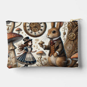 Pochette À Accessoires Alice au pays des merveilles Thé Art lapin blanc