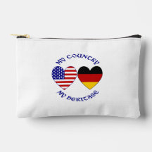 Allemagne USA Drapeau Coeurs Pays Patrimoine