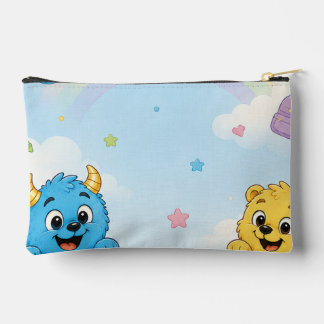 Pochette À Accessoires Amis du monstre Peekaboo Ciel pastel Préscolaire