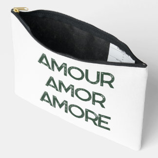 Pochette À Accessoires Amour Amor Amore – Love Typography Text Romantic