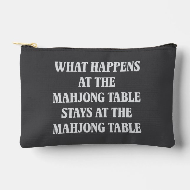 Pochette À Accessoires Amusante citation de Mahjong Loover Mahj Humour Am (Recto)