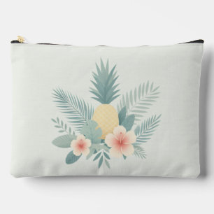 Pochette À Accessoires Ananas floral & Hawaiian