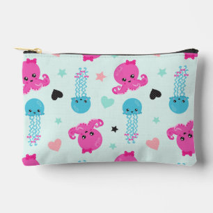 Pochette À Accessoires Animaux de mer, Vie de mer, poulpe, méduses, Coeur